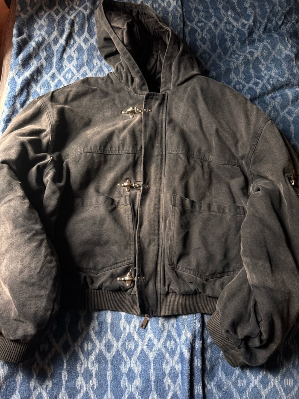 SHINZO clasp bomber jacket